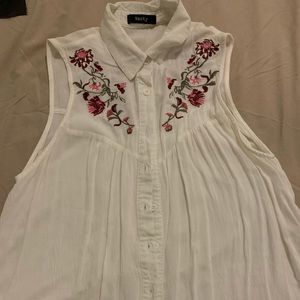 Trim Floral Embroidered